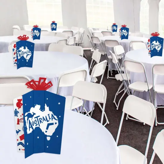 Big Dot of Happiness Australia Day - Table Decorations - G'Day Mate Aussie Party Fold and Flare Centerpieces - 10 Count {6}