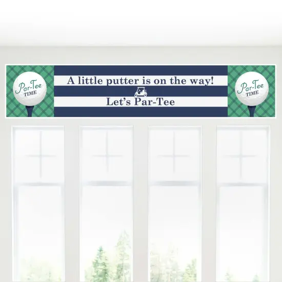 Big Dot of Happiness Par-Tee Time - Golf - Baby Shower Decorations Party Banner {6}