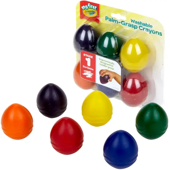Crayola My First Washable Egg Crayons-6/Pkg {2}