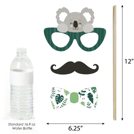 Big Dot of Happiness Koala Cutie - Bear Birthday Party and Baby Shower Photo Booth Props Kit - 20 Count {6}