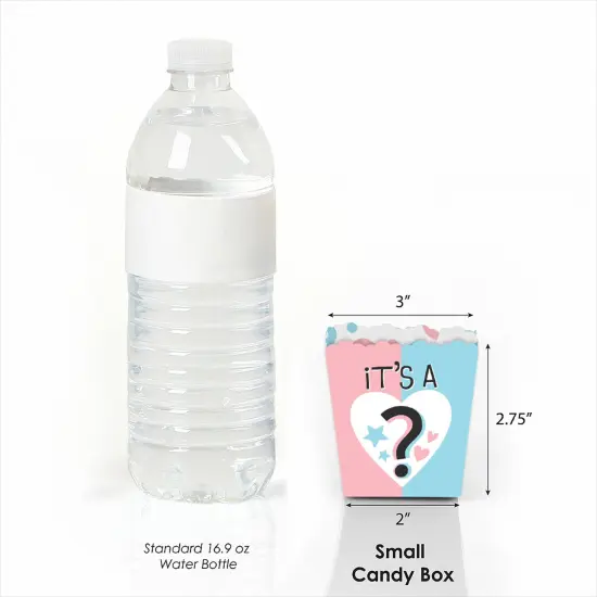 Big Dot of Happiness Baby Gender Reveal - Party Mini Favor Boxes - Team Boy or Girl Party Treat Candy Boxes - Set of 12 {4}