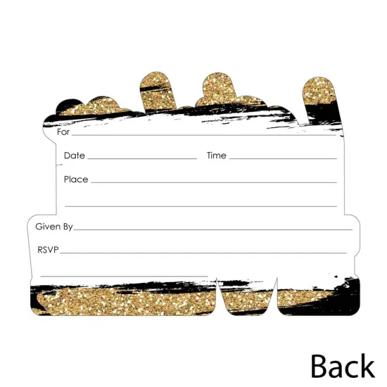 Big Dot of Happiness Reunited - Shaped Fill-in Invitations - School Class Reunion Party Invitation Cards with Envelopes - Set of 12 {4}