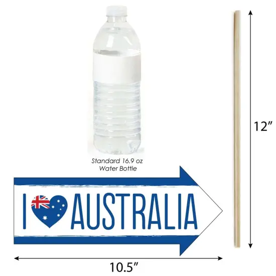 Big Dot of Happiness Funny Australia Day - G'Day Mate Aussie Party Photo Booth Props Kit - 10 Piece {3}