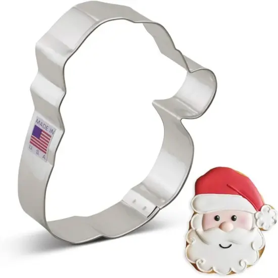 Ann Clark Christmas Santa Face Cookie Cutter 4.25" {1}