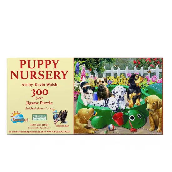Sunsout Puppy Nursery 300 pc Jigsaw Puzzle 13803 {4}
