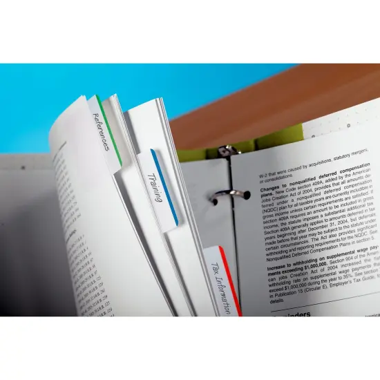 Tabs, Assorted Primary Colors, 24 Per Pack, 6 Packs {3}