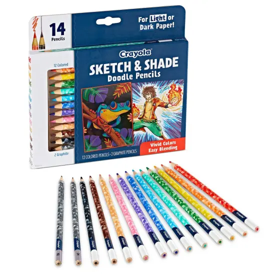 Doodle & Draw Sketch & Shade Doodle Pencil, 14 Per Pack, 2 Packs {5}