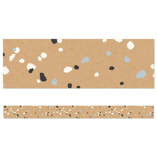 We Belong Speckled Kraft Paper Straight Borders Per Pack, 36 Feet Per Pack, 6 Packs {3}
