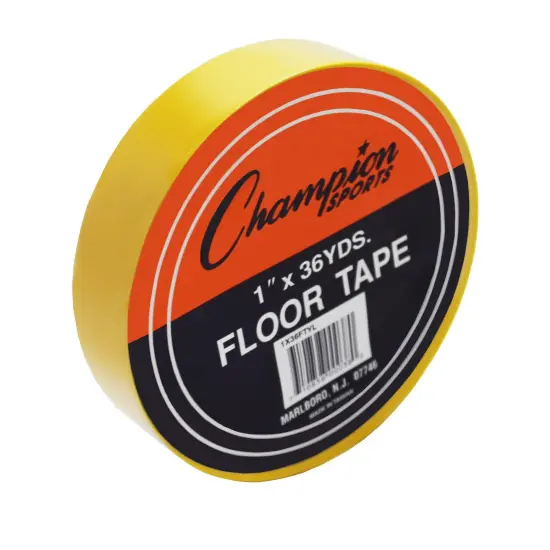 Floor Marking Tape, 1" x 36 yd, Yellow, 6 Rolls {2}
