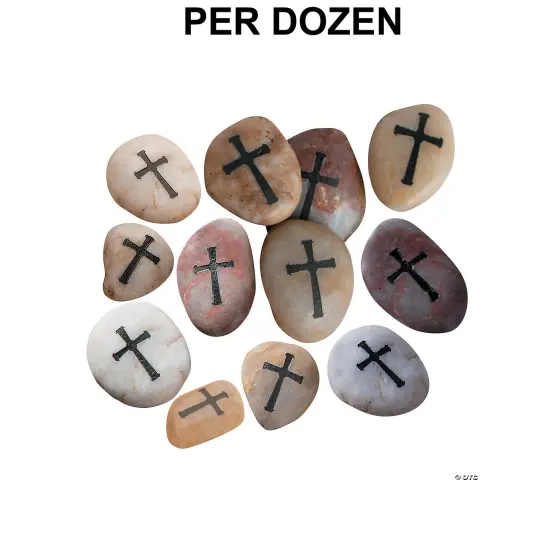 Cross Worry Stones - 12 Pc. {1}