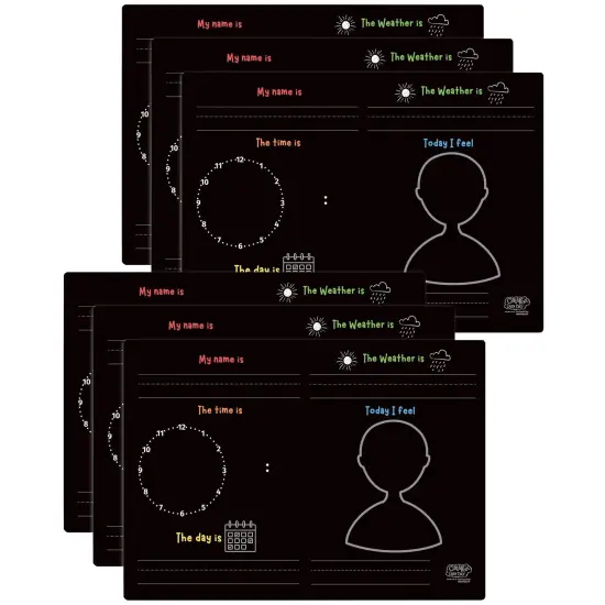 Activity Playmat - Fill in the Blanks, Pack of 6 {1}