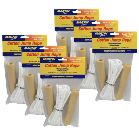 Cotton Jump Rope, 8', Pack of 6 {1}