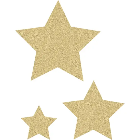 Gold Glitz Stars Accents, Assorted Sizes, 30 Per Pack, 3 Packs {2}