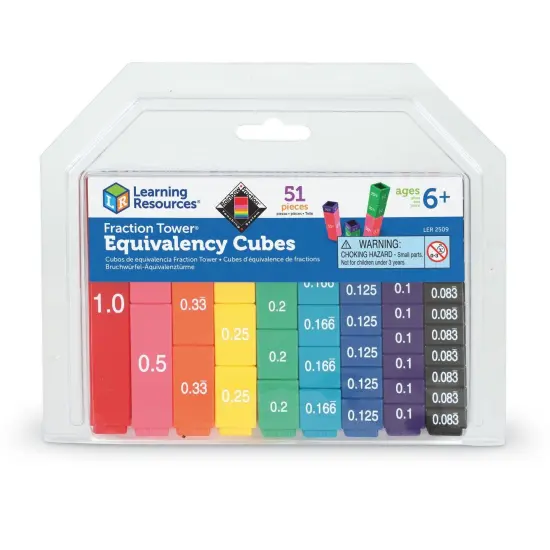 Fraction Tower&reg; Equivalency Cube Set, Set of 51 {4}