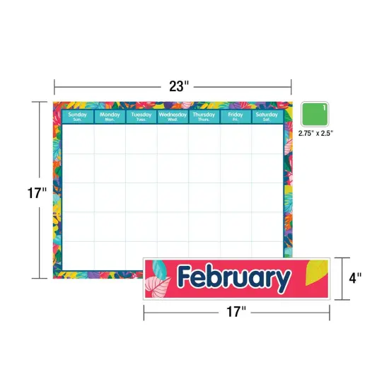 One World Calendar Bulletin Board Set, 134 Pieces {4}