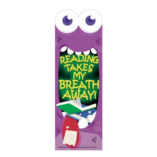 Reading Takes My Breath Away Monster Breath Scented Bookmarks, 24 Per Pack, 3 Packs {3}