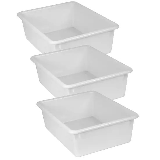 Double Stowaway&reg; Tray Only, White, Pack of 3 {1}