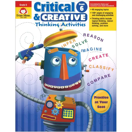 Critical and Creative Thinking Activities Book, Grade 6+ {1}