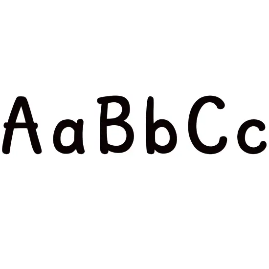 Black 4" Modern Classic Letters Combo Pack, 257 Per Pack, 2 Packs {2}