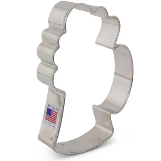 Ann Clark Beer Mug Stein with Foam Bubbles Cookie Cutter, 4.25" {5}