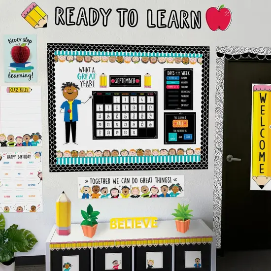 Doodle Calendar Bulletin Board Set {2}