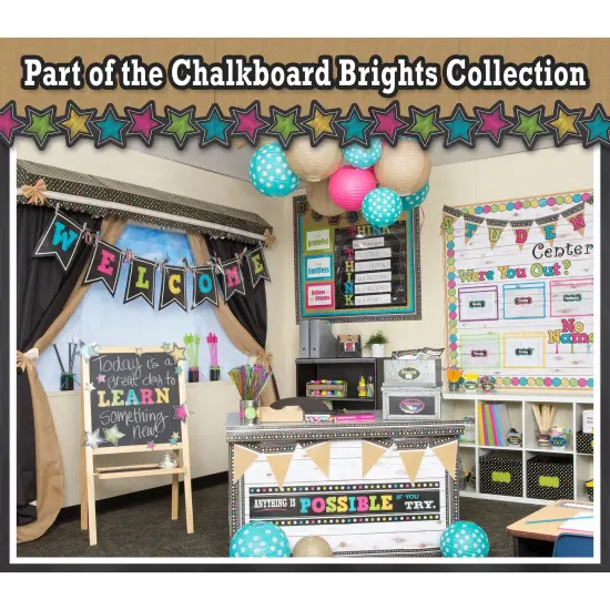 Chalkboard Brights Happy Birthday Awards, 25 Per Pack, 6 Packs {2}