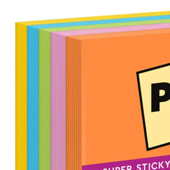 Super Sticky Notes, 3 in x 3 in, Energy Boost Collection, 5 Pads/Pack, 2 Packs {2}