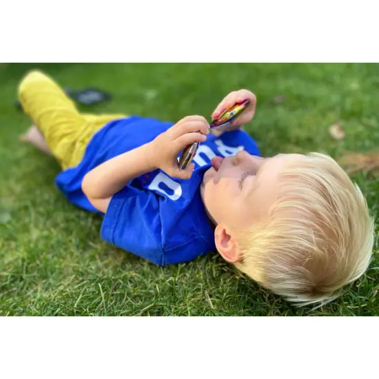 Sensory Reflective Sound Buttons - Set of 3 - Mirrored Discs for Babies and Toddlers - Sensory Stacking Toy {5}