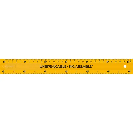 Unbreakable Ruler 12" / 30cm, Pack of 20 {5}