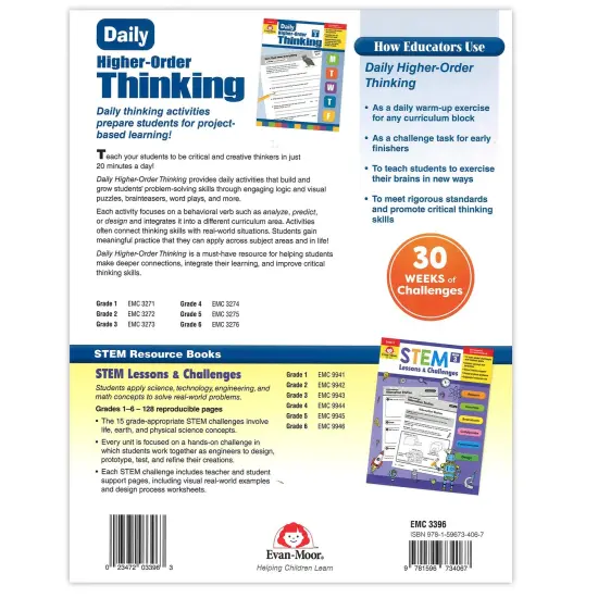 Critical and Creative Thinking Activities Book, Grade 6+ {2}
