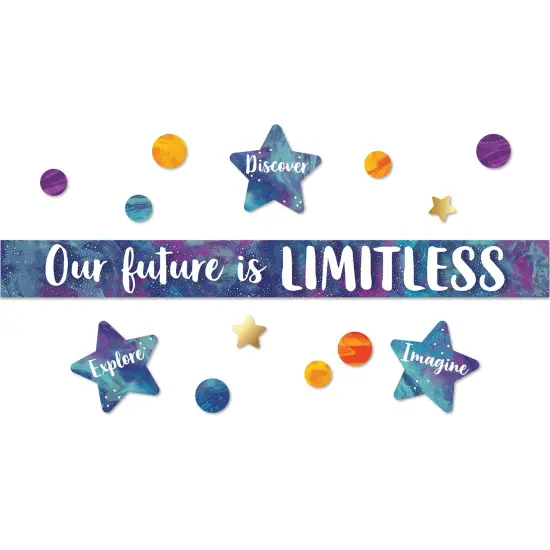 Galaxy Our Future is Limitless Bulletin Board Set, 28 Pieces {1}