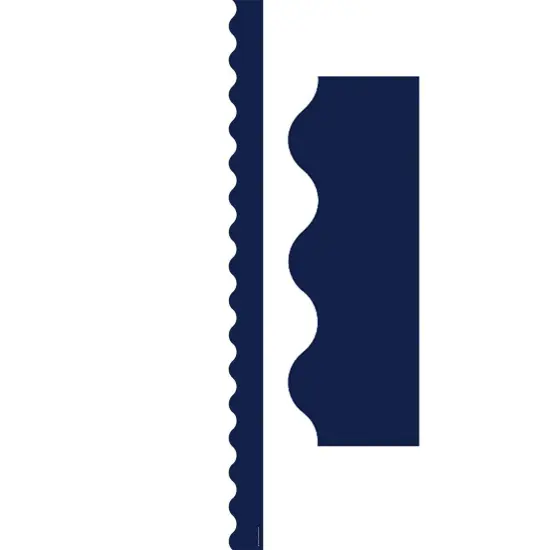 Navy Scalloped Border Trim, 35 Feet Per Pack, 6 Packs {2}