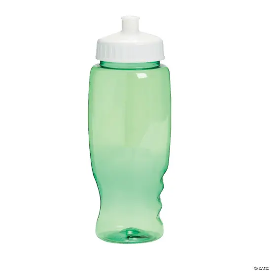 27 oz. Bulk 50 Ct. Clear Plastic Water Bottles Green {4}