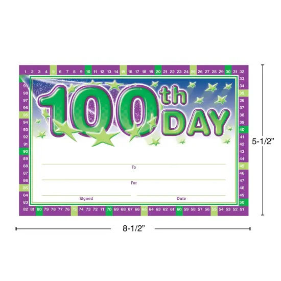 100th Day Anytime Awards, 36 Per Pack, 6 Packs {2}