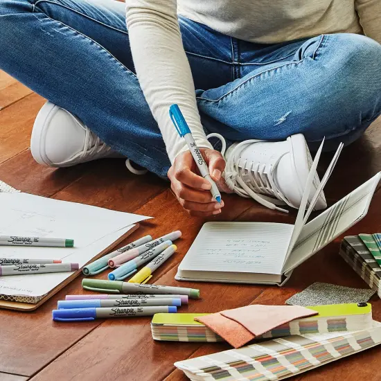 Permanent Markers, Ultra Fine Point, Mystic Gem Colors, 24 Count {4}