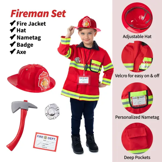 Dress Up / Drama Play Hero Trunk Set, Fireman-Police-Doctor {4}