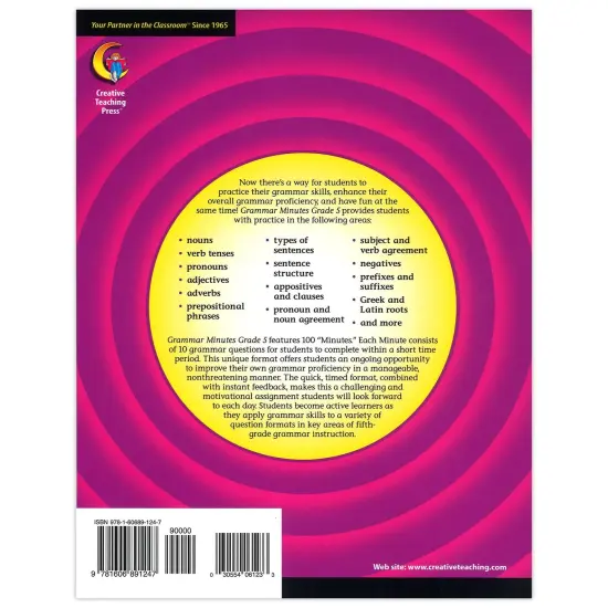 Grammar Minutes Workbook, Grade 5 {2}