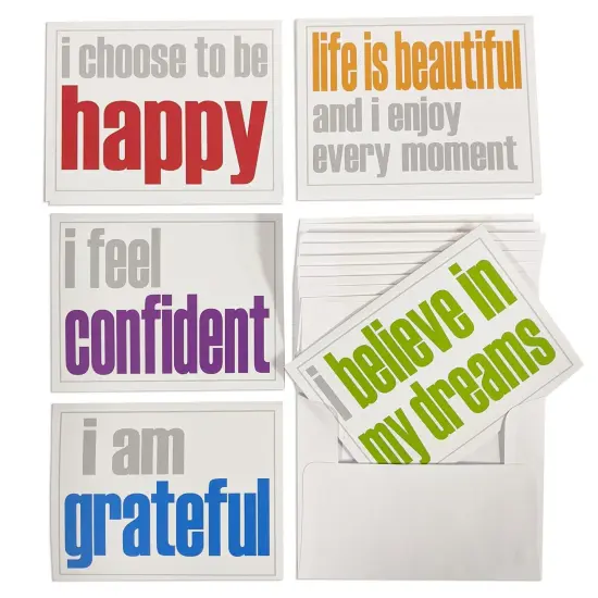 Note Cards with Envelope, Confidence Booster Set, 10 Per Set, 2 Sets {2}