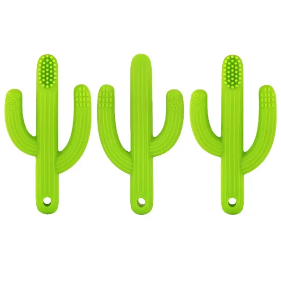 Cactus Toothbrush Teether, Pack of 3 {1}