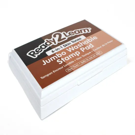 Jumbo Washable Stamp Pad - 6-in-1 - Skin Tones, Pack of 2 {5}