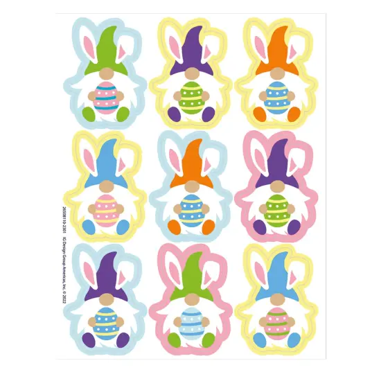 Easter Gnome Giant Stickers, 36 Per Pack, 12 Packs {1}