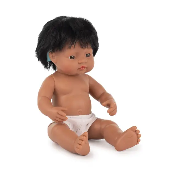 Baby Doll Hispanic Boy With Hearing Aid 15'', Polybagged {1}