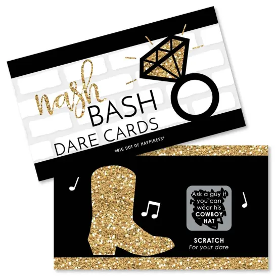 Big Dot of Happiness Nash Bash - Nashville Bachelorette Party Game Scratch Off Dare Cards - 22 Count {1}