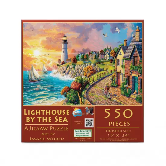 Sunsout Lighthouse by the Sea 550 pc Jigsaw Puzzle 42952 {4}