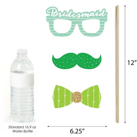 Big Dot of Happiness Final Fiesta - Last Fiesta Bachelorette Party Photo Booth Props Kit - 20 Count {6}