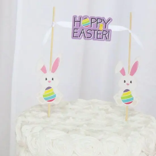 Big Dot of Happiness Hippity Hoppity - DIY Shaped Easter Bunny Party Cut-Outs - 24 Count {4}