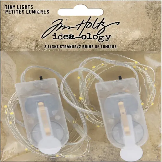 Idea-Ology Battery Operated Wire Light Strands 2/Pkg-Tiny Lights- Clear {1}