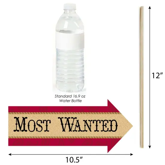 Big Dot of Happiness Funny Little Cowboy - Western Baby Shower or Birthday Party Photo Booth Props Kit - 10 Piece {4}