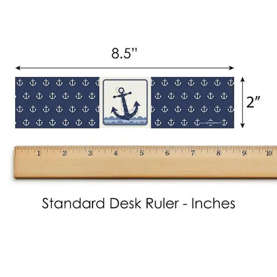 Big Dot of Happiness Ahoy - Nautical - Baby Shower or Birthday Party Water Bottle Sticker Labels - Set of 20 {6}