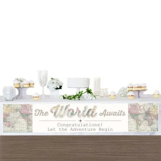 Big Dot of Happiness World Awaits - Travel Themed Party Decorations Party Banner {4}